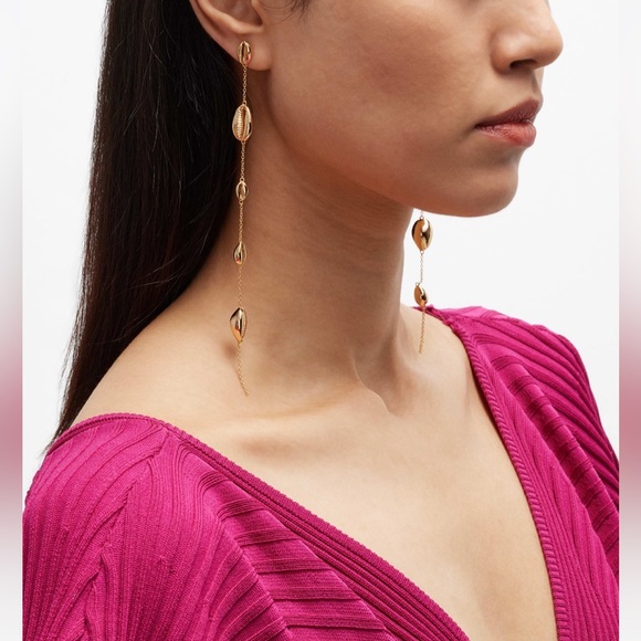 πΊπHPππΊ NWT Cult Gaia Myrna Shell Earrings - Picture 9 of 16